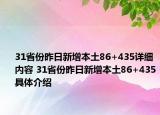31省份昨日新增本土86+435詳細內(nèi)容 31省份昨日新增本土86+435具體介紹