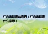 紅杏出墻是啥意思（紅杏出墻是什么意思）