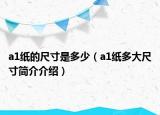 a1紙的尺寸是多少（a1紙多大尺寸簡介介紹）