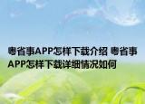粵省事APP怎樣下載介紹 粵省事APP怎樣下載詳細情況如何