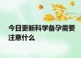 今日更新科學(xué)備孕需要注意什么