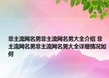 非主流網(wǎng)名男非主流網(wǎng)名男大全介紹 非主流網(wǎng)名男非主流網(wǎng)名男大全詳細(xì)情況如何