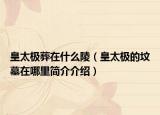 皇太極葬在什么陵（皇太極的墳?zāi)乖谀睦锖?jiǎn)介介紹）