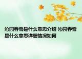 沁園春雪是什么意思介紹 沁園春雪是什么意思詳細(xì)情況如何