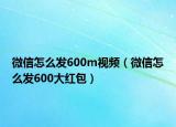 微信怎么發(fā)600m視頻（微信怎么發(fā)600大紅包）