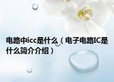 電路中icc是什么（電子電路IC是什么簡介介紹）