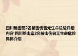 四川槍擊案2名被擊傷者無生命危險詳細(xì)內(nèi)容 四川槍擊案2名被擊傷者無生命危險具體介紹