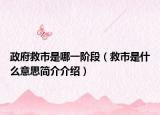 政府救市是哪一階段（救市是什么意思簡介介紹）