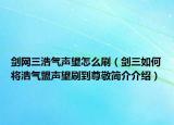 劍網(wǎng)三浩氣聲望怎么刷（劍三如何將浩氣盟聲望刷到尊敬簡(jiǎn)介介紹）