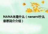 NANA米是什么（nanami什么意思簡(jiǎn)介介紹）