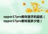 oppor17pro新年版手機壁紙（oppor17pro新年版多少錢）