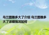 烏蘭圖雅多大了介紹 烏蘭圖雅多大了詳細情況如何