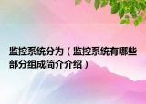 監(jiān)控系統(tǒng)分為（監(jiān)控系統(tǒng)有哪些部分組成簡介介紹）
