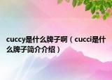 cuccy是什么牌子?。╟ucci是什么牌子簡(jiǎn)介介紹）