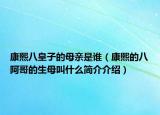 康熙八皇子的母親是誰（康熙的八阿哥的生母叫什么簡介介紹）