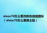 vivox70怎么更改粉色微信圖標(biāo)（vivox70怎么更換主題）