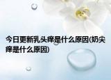 今日更新乳頭癢是什么原因(奶尖癢是什么原因)