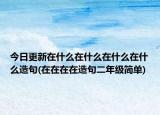今日更新在什么在什么在什么在什么造句(在在在在造句二年級簡單)