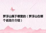 羅浮山屬于哪里的（羅浮山在哪個省簡介介紹）