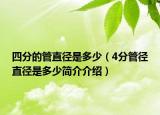 四分的管直徑是多少（4分管徑直徑是多少簡介介紹）