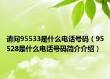 請問95533是什么電話號碼（95528是什么電話號碼簡介介紹）