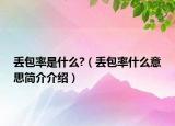 丟包率是什么?（丟包率什么意思簡(jiǎn)介介紹）