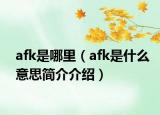 afk是哪里（afk是什么意思簡介介紹）