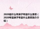 2020是什么年庚子年是什么意思（2020年是庚子年是什么意思簡介介紹）