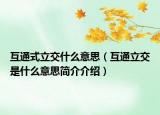 互通式立交什么意思（互通立交是什么意思簡介介紹）