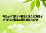 有什么好用的目標管理軟件介紹(有什么好用的目標管理軟件詳細情況如何)