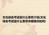 文化綜合考試是什么意思介紹(文化綜合考試是什么意思詳細(xì)情況如何)