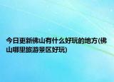 今日更新佛山有什么好玩的地方(佛山哪里旅游景區(qū)好玩)