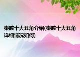 秦腔十大丑角介紹(秦腔十大丑角詳細(xì)情況如何)