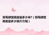 羽毛球館高度是多少米?（羽毛球館高度是多少簡介介紹）