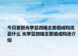 今日更新光學顯微鏡主要組成構造是什么 光學顯微鏡主要組成構造介紹