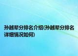 孫越輩分排名介紹(孫越輩分排名詳細情況如何)