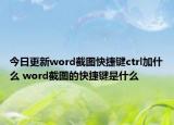 今日更新word截圖快捷鍵ctrl加什么 word截圖的快捷鍵是什么