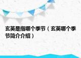 玄英是指哪個季節(jié)（玄英哪個季節(jié)簡介介紹）