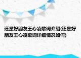 還是好朋友王心凌歌詞介紹(還是好朋友王心凌歌詞詳細情況如何)