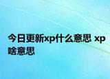 今日更新xp什么意思 xp啥意思