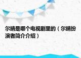 爾晴是哪個電視劇里的（爾晴扮演者簡介介紹）