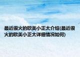 最近很火的歐美小正太介紹(最近很火的歐美小正太詳細情況如何)