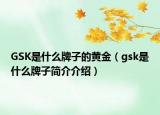 GSK是什么牌子的黃金（gsk是什么牌子簡(jiǎn)介介紹）