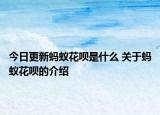 今日更新螞蟻花唄是什么 關(guān)于螞蟻花唄的介紹