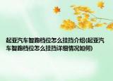 起亞汽車智跑檔位怎么掛擋介紹(起亞汽車智跑檔位怎么掛擋詳細(xì)情況如何)