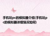 手機(jī)玩pc的模擬器介紹(手機(jī)玩pc的模擬器詳細(xì)情況如何)
