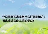 今日更新石家莊有什么好玩的地方(石家莊適合晚上玩的景點(diǎn))