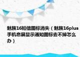 魅族16短信圖標消失（魅族16plus手機息屏顯示通知圖標去不掉怎么辦）