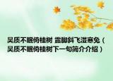 吳質(zhì)不眠倚桂樹 露腳斜飛濕寒兔（吳質(zhì)不眠倚桂樹下一句簡介介紹）