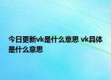 今日更新vk是什么意思 vk具體是什么意思